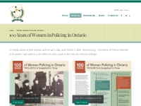 100 Years of Women in Policing in Ontario   Ontario Women in Law Enfor