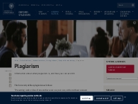 Plagiarism | University of Oxford