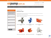 End Suction Pumps | Centrifugal Pumps | Ozpump Australia