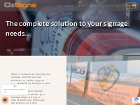 OzSigns Quality Custom Signs and Graphics for Everyone.