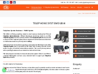 TELEPHONE SYSTEM DUBAI - PABX System Dubai | PBX Installation in Dubai