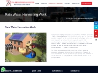 Rain Water Harvesting Work - P.A.Dewatering Systems