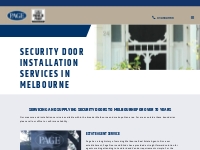 Security Door Installation Melbourne | Page Doors   Blinds