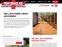 Exterior Staining - Decks   Fences - Paint Medics, Inc.