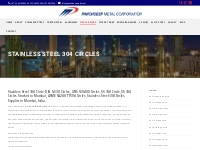 Stainless Steel 304 Circles Manufacturer, Supplier in Mumbai, India.