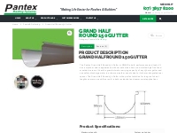 Grand Half Round 150 Gutter | Pantex Roofing Systems