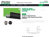 Quad 150 High Front Unslotted Gutter - Roofing Supplies | Pantex Roofi