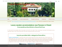 Luxury vacation accommodations near Panzano in Chianti