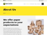About Us | Paper Product Suppliers