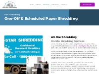 Document Destruction   Shredding Services - All Star