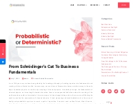From Schrödinger s Cat To Business Fundamentals