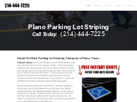 Parking Lot Striping Plano - Best Dallas Texas Pavement Marking and Po
