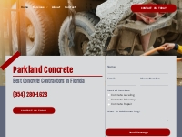       Concrete Company | Concrete Contractors | Parkland, FL