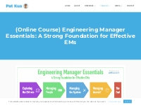 (Online Course) Engineering Manager Essentials: A Strong Foundation fo