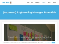 In-Person Workshop - Engineering Management Essentials