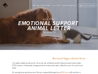 Emotional Support Animal Letter | ESA Letter for Housing   Travel | Em