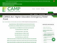         CARES Act: Higher Education Emergency Relief Fund