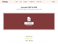Convert TIFF To PDF | PDF Help