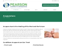 Acupuncture - Pearson Chiropractic   Rehabilitation