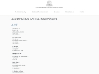 Find a PEBA Member in Australia