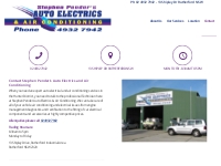 Contact | Stephen Pender Auto Electrical and Air Conditioning Service