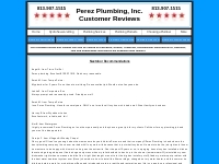 Plumbing Reviews | Perez Plumbing, Inc.