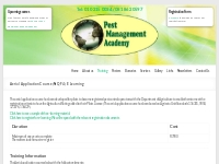Aerial Application Course (NQF 4) E Learning   Pest Management Academy