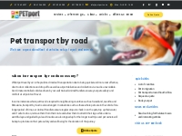 Pet transport by road - PETport