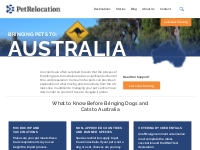 Pet Relocation USA to Australia: Pet Travel | PetRelocation