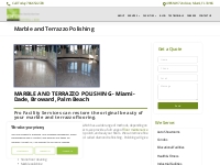 MARBLE AND TERRAZZO Polishing Services in Florida. | PRO Facility