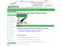 Heavy Duty Home Office Stapler 120 sheets Capacity | Print Finishing E