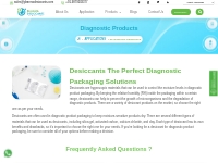 Diagnostic Products Packaging with the perfect Desiccant Packets