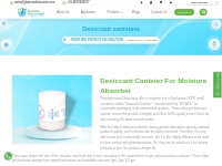  Desiccant Canister | Moisture Absorber Canisters For Pharma