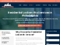Residential Locksmith Services In Philadelphia - House Locksmith