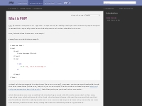 PHP: What is PHP? - Manual