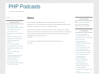 About | PHP Podcasts