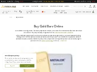 Buy Gold Bars | Free Insured Delivery | PhysicalGold.com