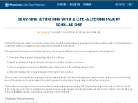 Apply for Life-Altering Injury Scholarship | $2,500 Award | PLCP