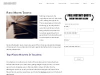 Piano Movers Tacoma | Top Movers in Tacoma | 206-237-6777