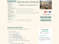 Bexleyheath Osteopath | Pickford Lane Osteopath Clinic
