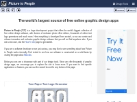 Picture to People - Free Online Photo Editors and Text Generators