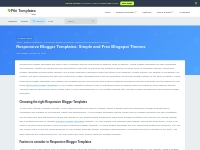 Responsive Blogger Templates: Simple and Free Blogspot Themes 2024 Fre