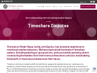 Pinder Reaux Associates Limited - Timeshare Disputes