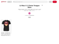 1 Lil Nas X J Christ Tongue Shirt ideas in 2024 | tongue shirts, chris