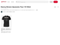 Danny Brown Quaranta Tour '24 Shirt on Pinterest