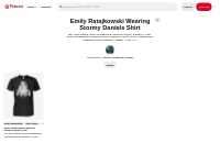 Emily Ratajkowski Wearing Stormy Daniels Shirt on Pinterest