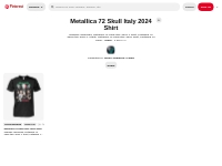 Metallica 72 Skull Italy 2024 Shirt | metallica, shirts, t shirt