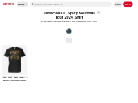 Tenacious D Spicy Meatball Tour 2024 Shirt on Pinterest