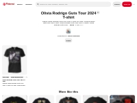 Olivia Rodrigo Guts Tour 2024 T-shirt on Pinterest