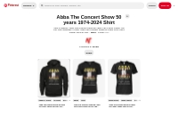 Abba The Concert Show 50 years 1974-2024 Shirt | memory shirts, abba, 